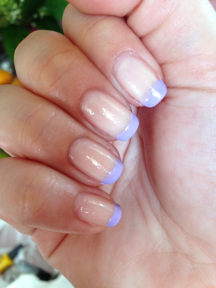 Purple French Tip Nails