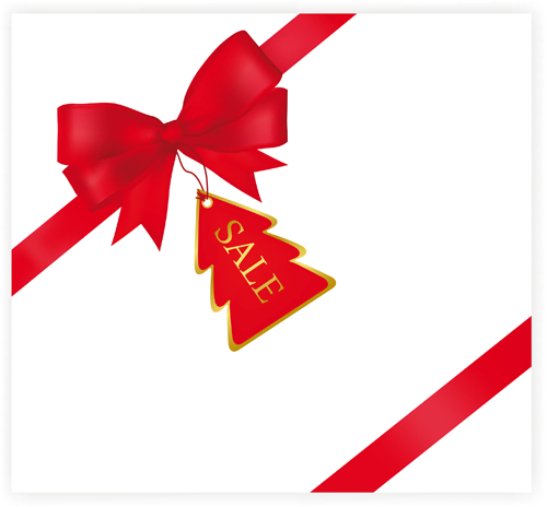 Red Christmas Ribbon Vector