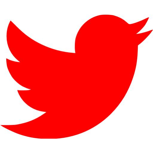 Red Twitter Icon Red Twitter Icon