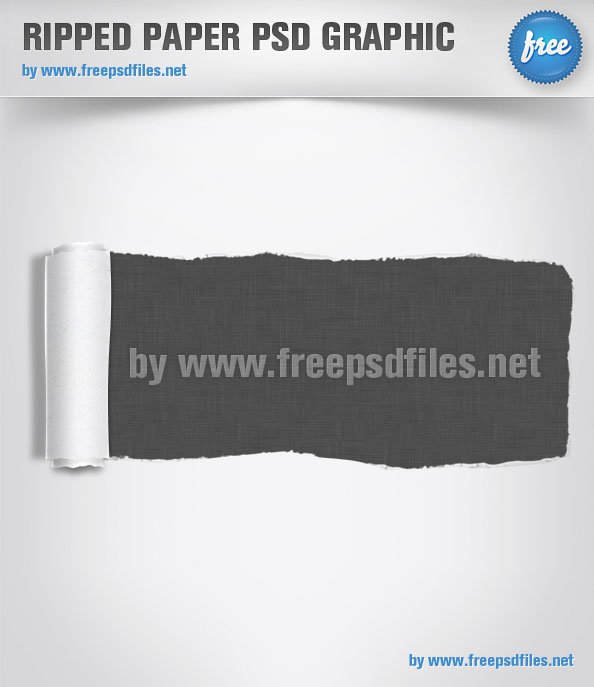 Ripped Paper PSD Template Free