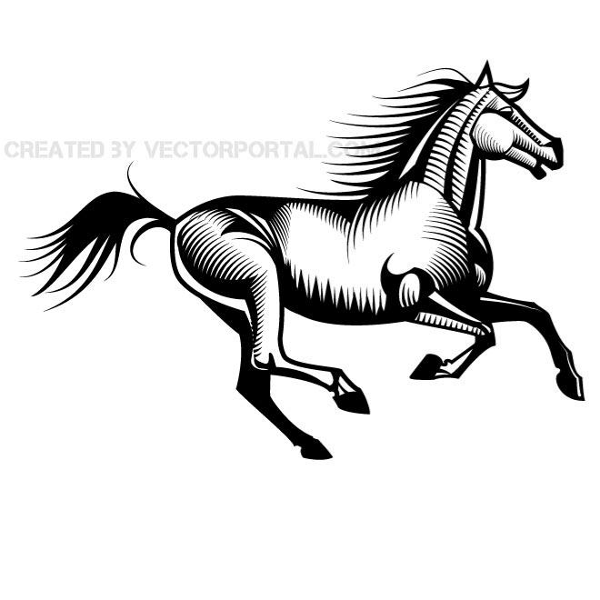 Running Horse Clip Art