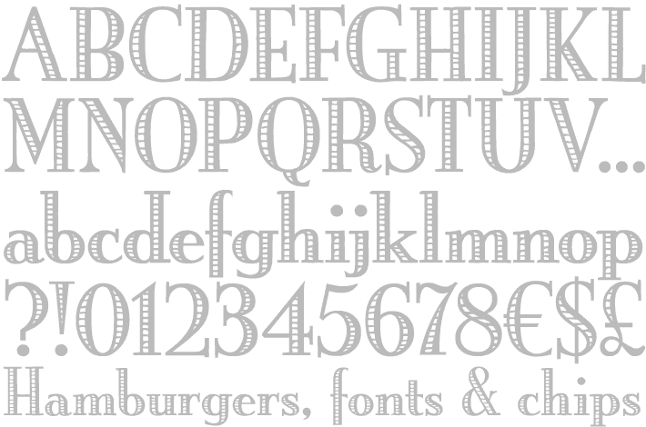 Rustic Font Styles Alphabet