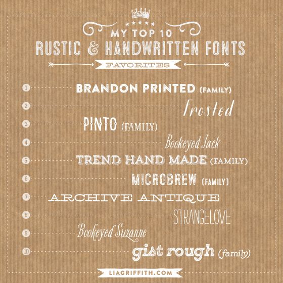 Rustic Fonts Handwritten