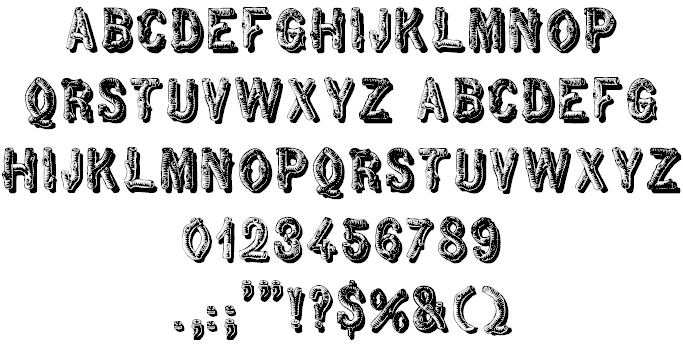 Rustic Lettering Font