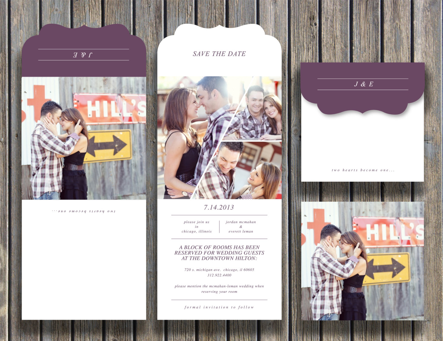 Save the Date Photoshop Template