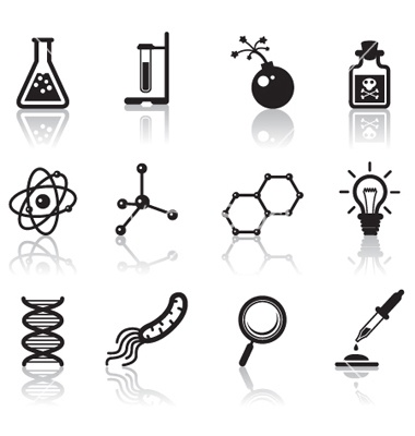 Science Icons Vector Free