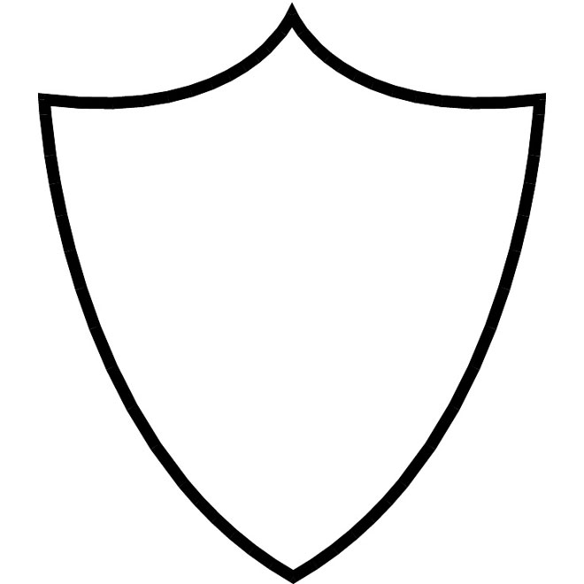 Shield Outline Vector Shield Outline Vector