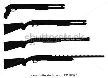 Shotgun Silhouette Clip Art