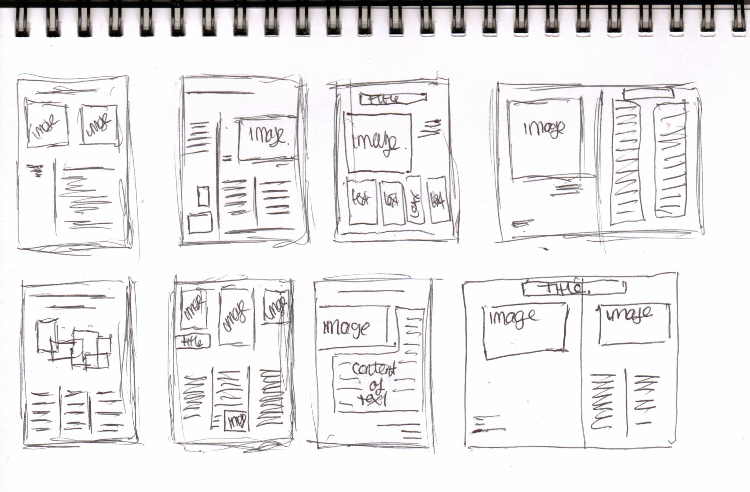 Sketches Graphic Design Layout
