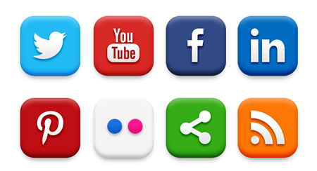 13 High Resolution Social Media Icons Images