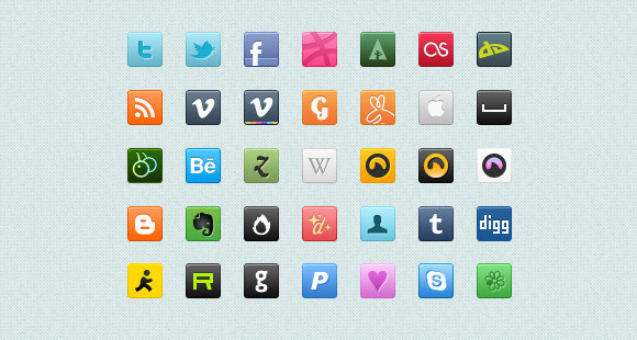 Social Media Icons 32X32