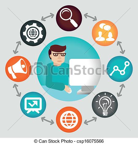 Social Media Icons Vector