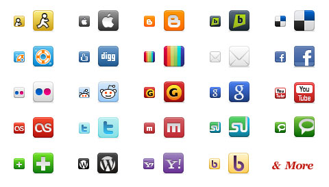 Social Networking Logos Icons