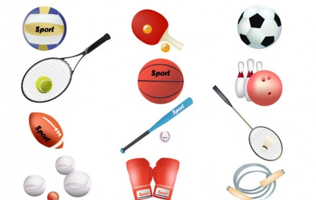Sports Equipment Clip Art Vector Free