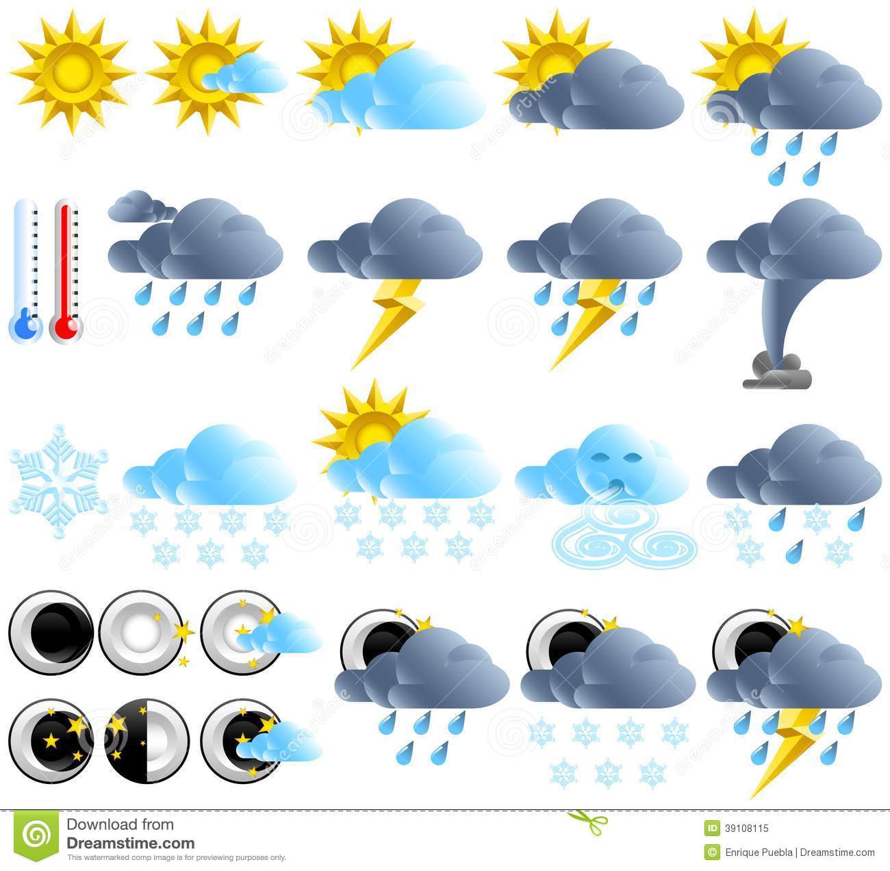 Sun and Cloud Weather Icon