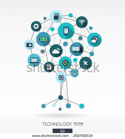 Technology Integration Icon Technology Integration Icon