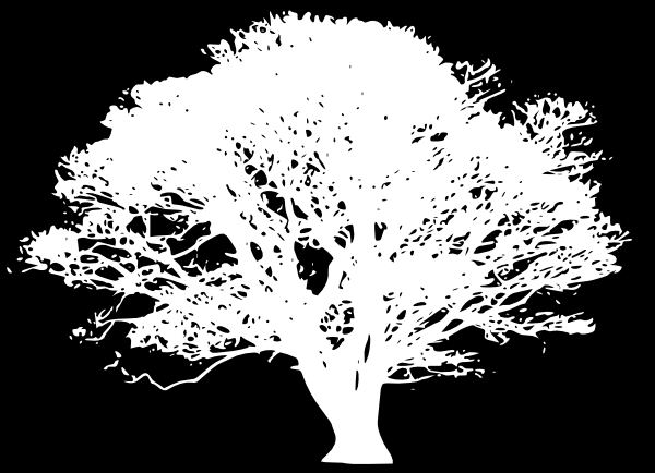 Tree Silhouette Clip Art Black and White
