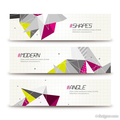 Triangle Banner Vector Triangle Banner Vector