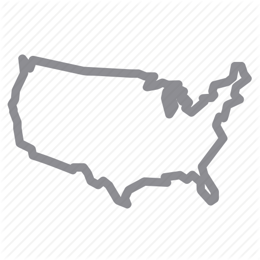 United States Map Icon