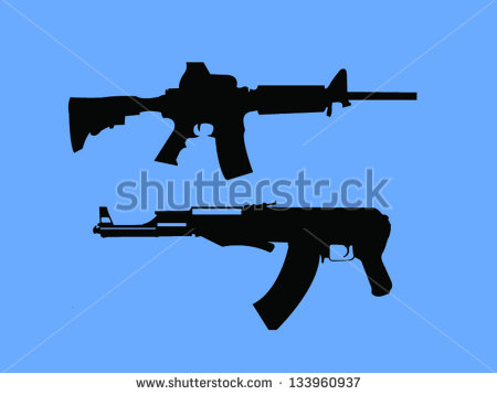 Vector Assault Rifle Silhouette