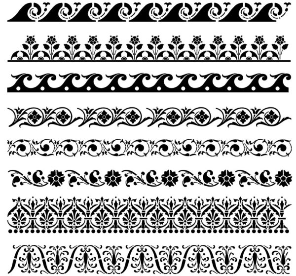 Vector Lace Pattern Border