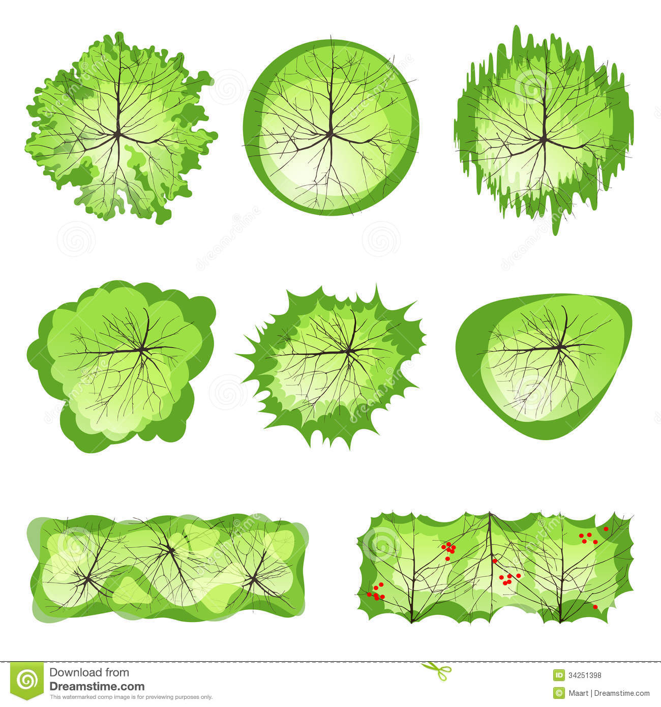 Vector Trees Plan View