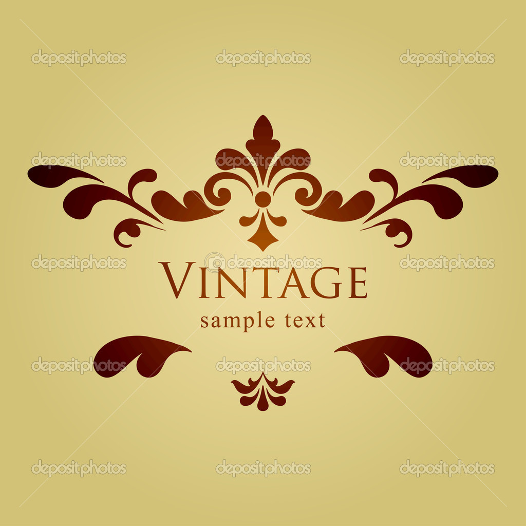 Vintage Floral Frame Vector Free