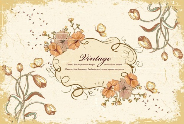 Vintage Floral Vector Design