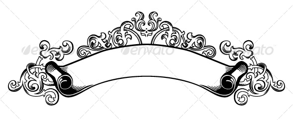 Vintage Scroll Banner Vintage Scroll Banner