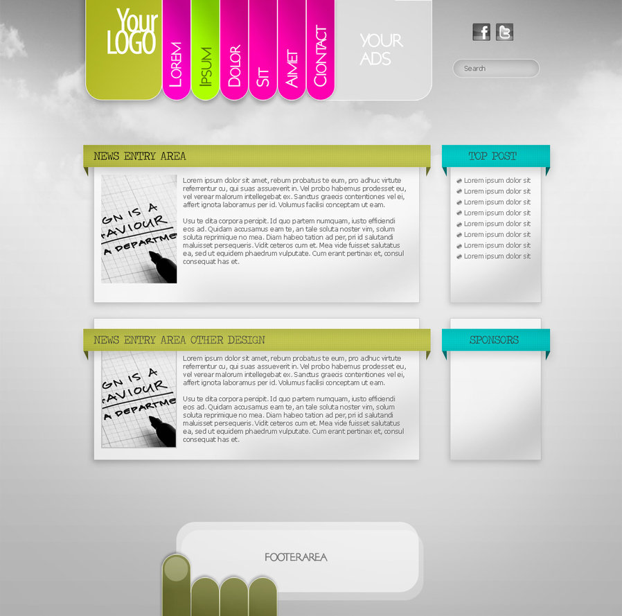 Website Design Templates PSD