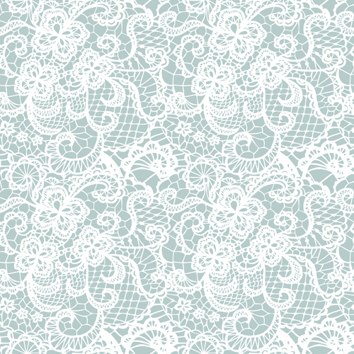 White Lace Pattern Vector Free