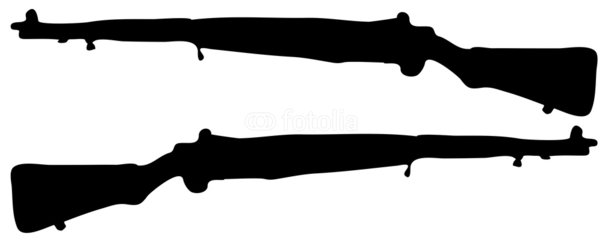 World War 1 Rifle Silhouette