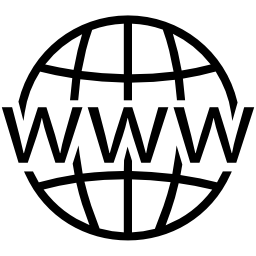 World Wide Web Icon Black and White