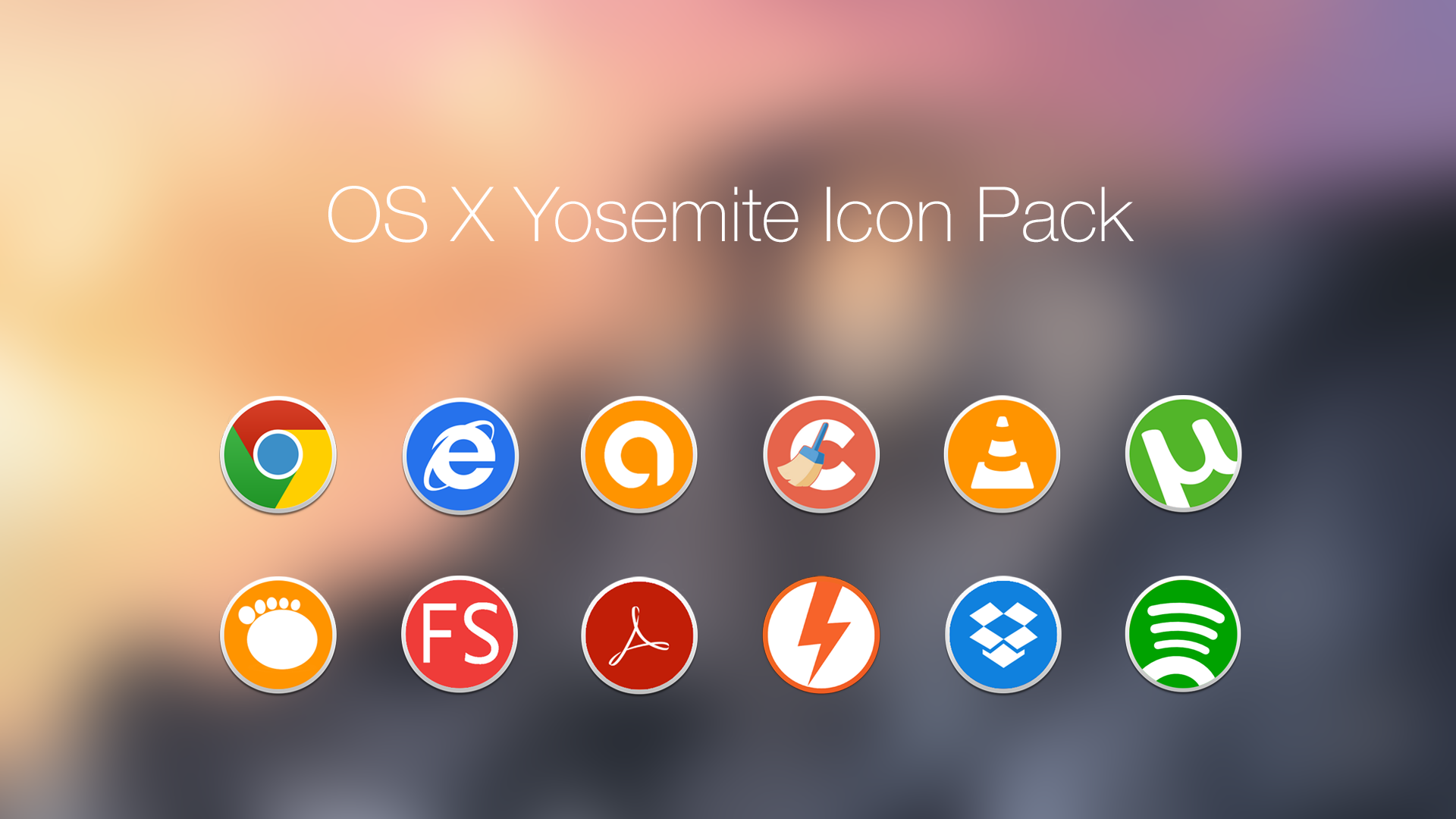 Yosemite Icons OS X