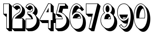 3D Graffiti Number Fonts