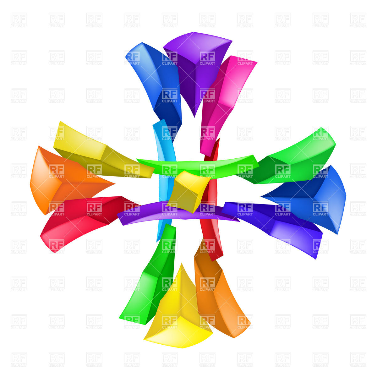 Abstract Cross Clip Art Free