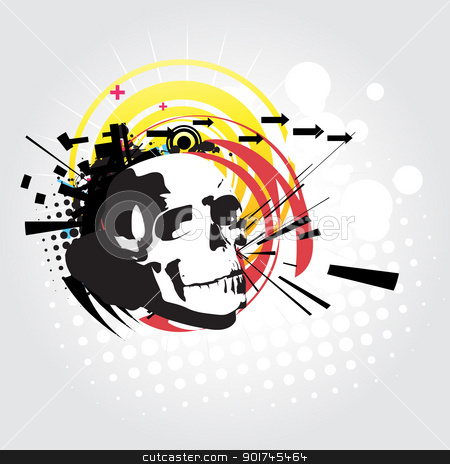 Abstract Skull Art