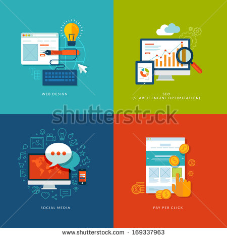 Advertising Flat Design Icon