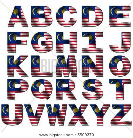 American Flag Font