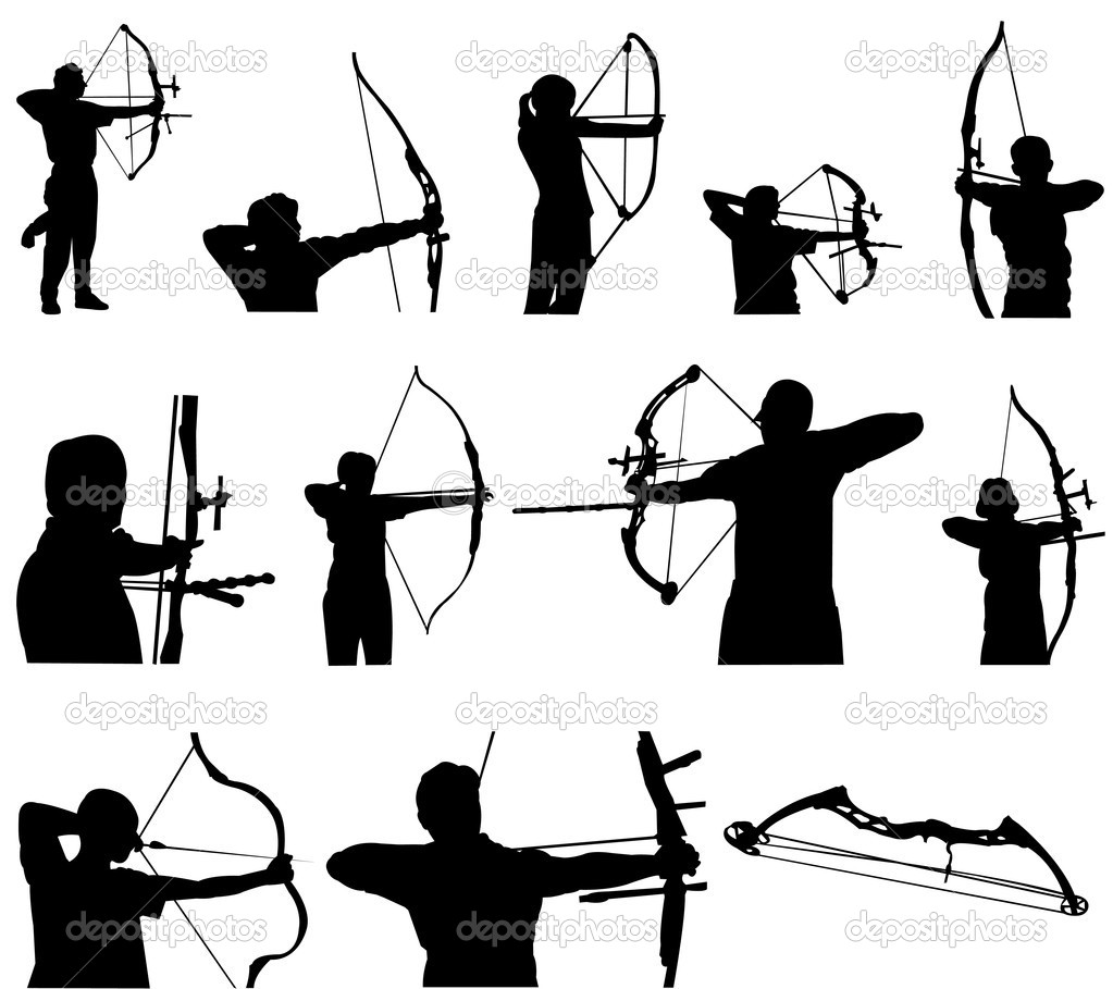 Archery Silhouette Vector