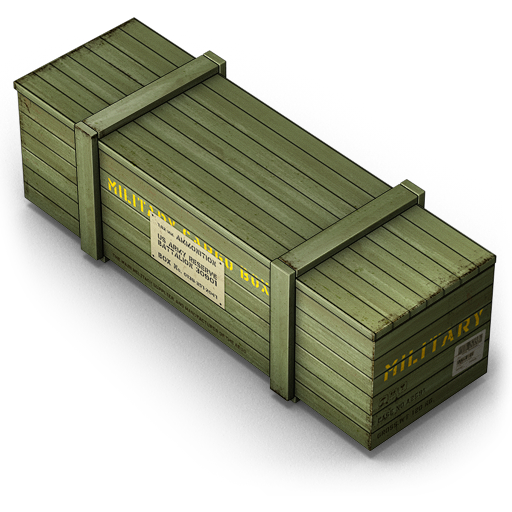 Army Shipping Box Icon Army Shipping Box Icon