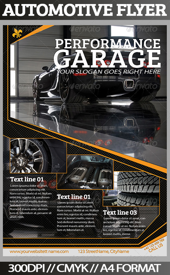 Auto Repair Shop Flyer Template