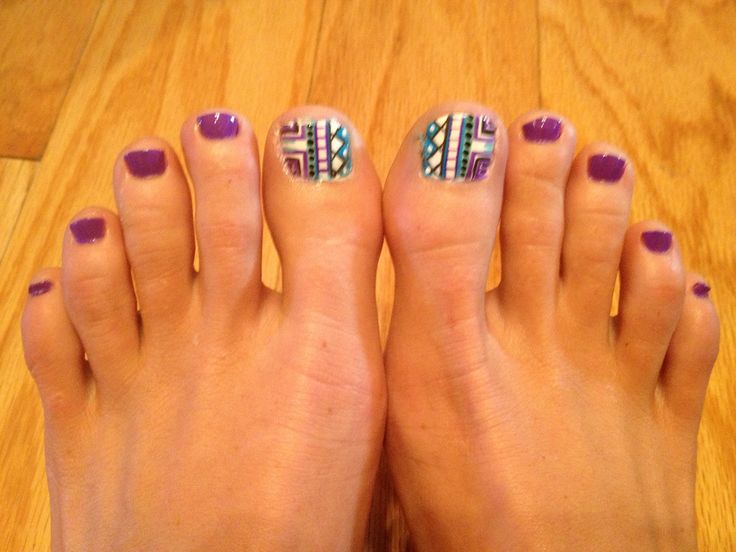 Aztec Nail Designs Toenails