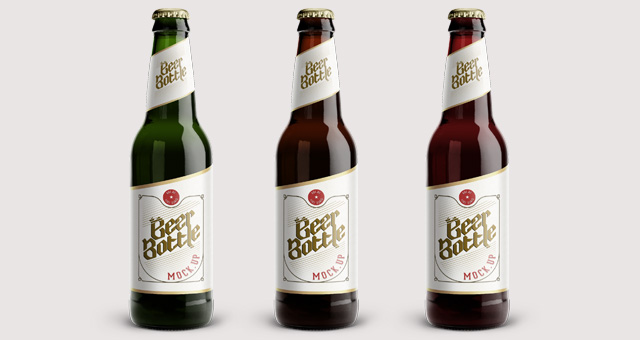 Beer Bottle Mockup Psd Free