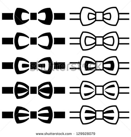 Black and White Bow Tie