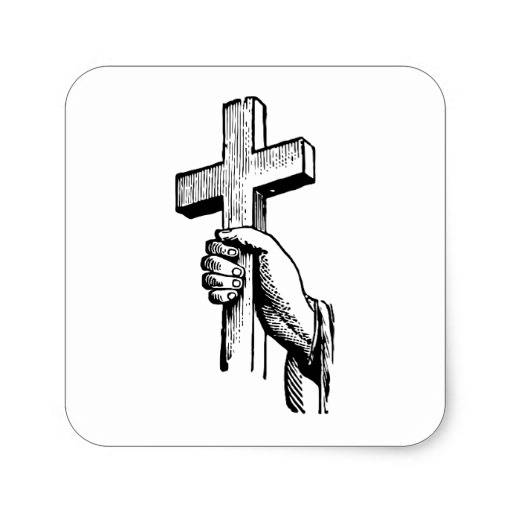 Black and White Easter Cross Black and White Easter Cross