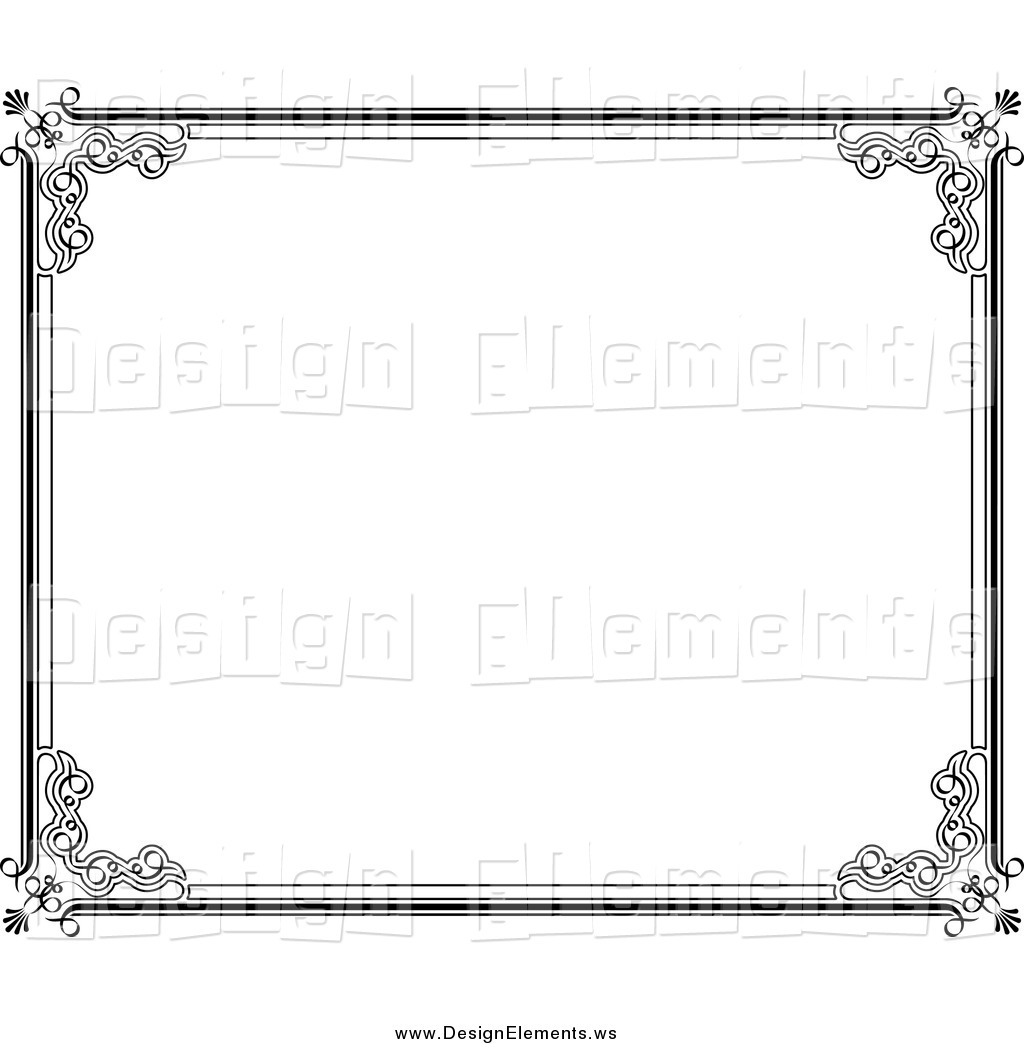 Black and White Frame Border Design