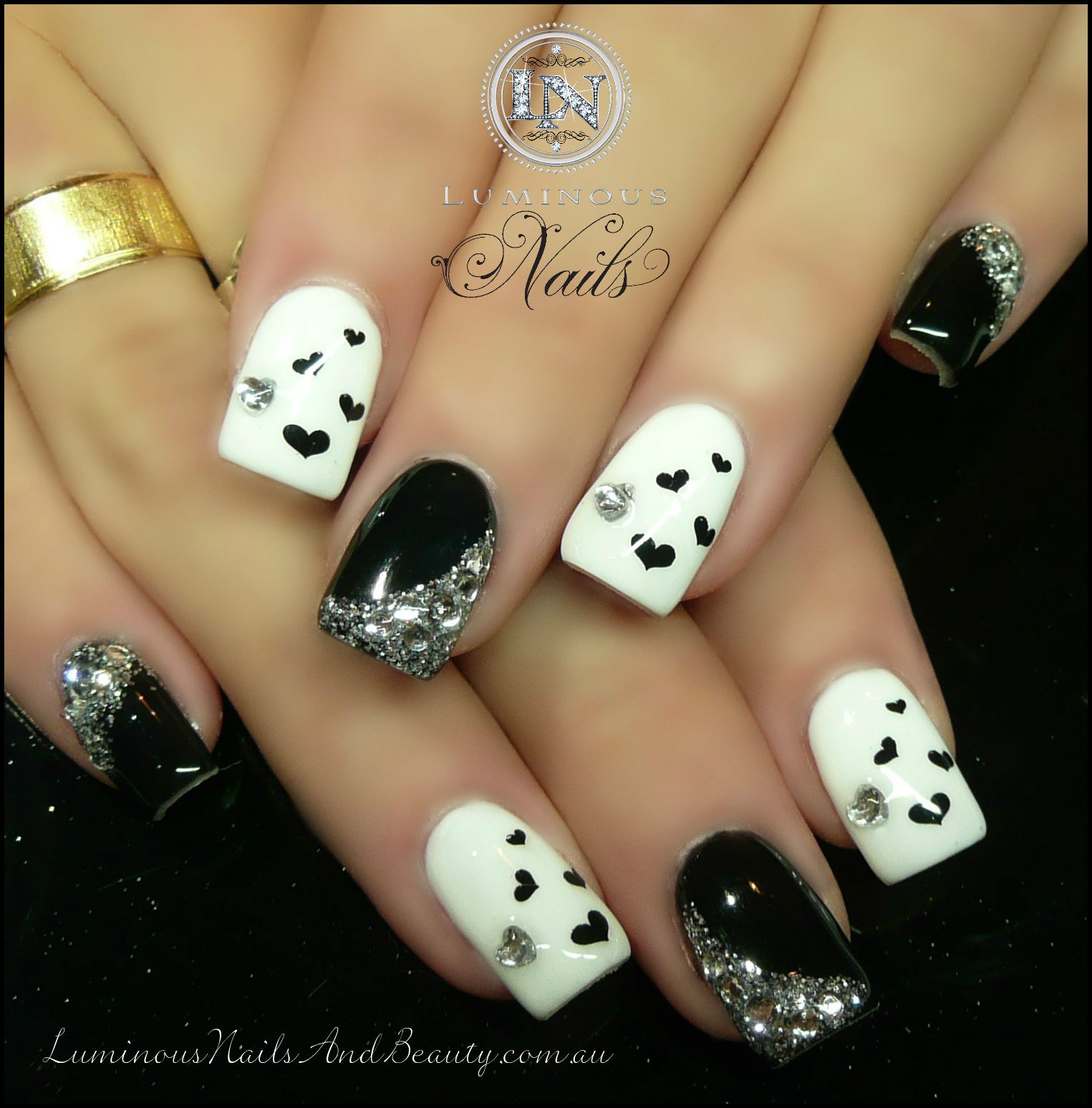 Black and White Nail Designs