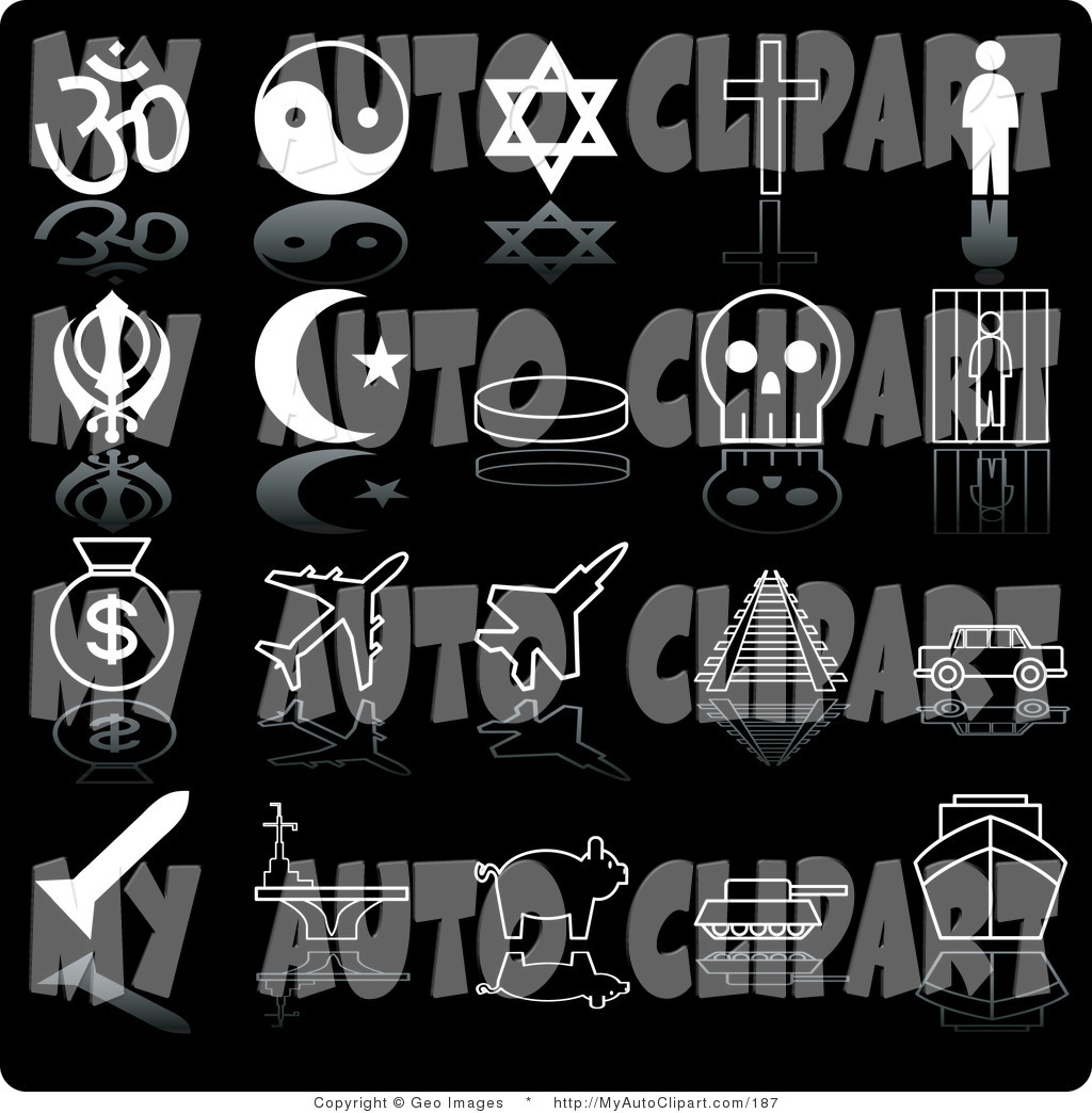 Black and White Religious Clip Art