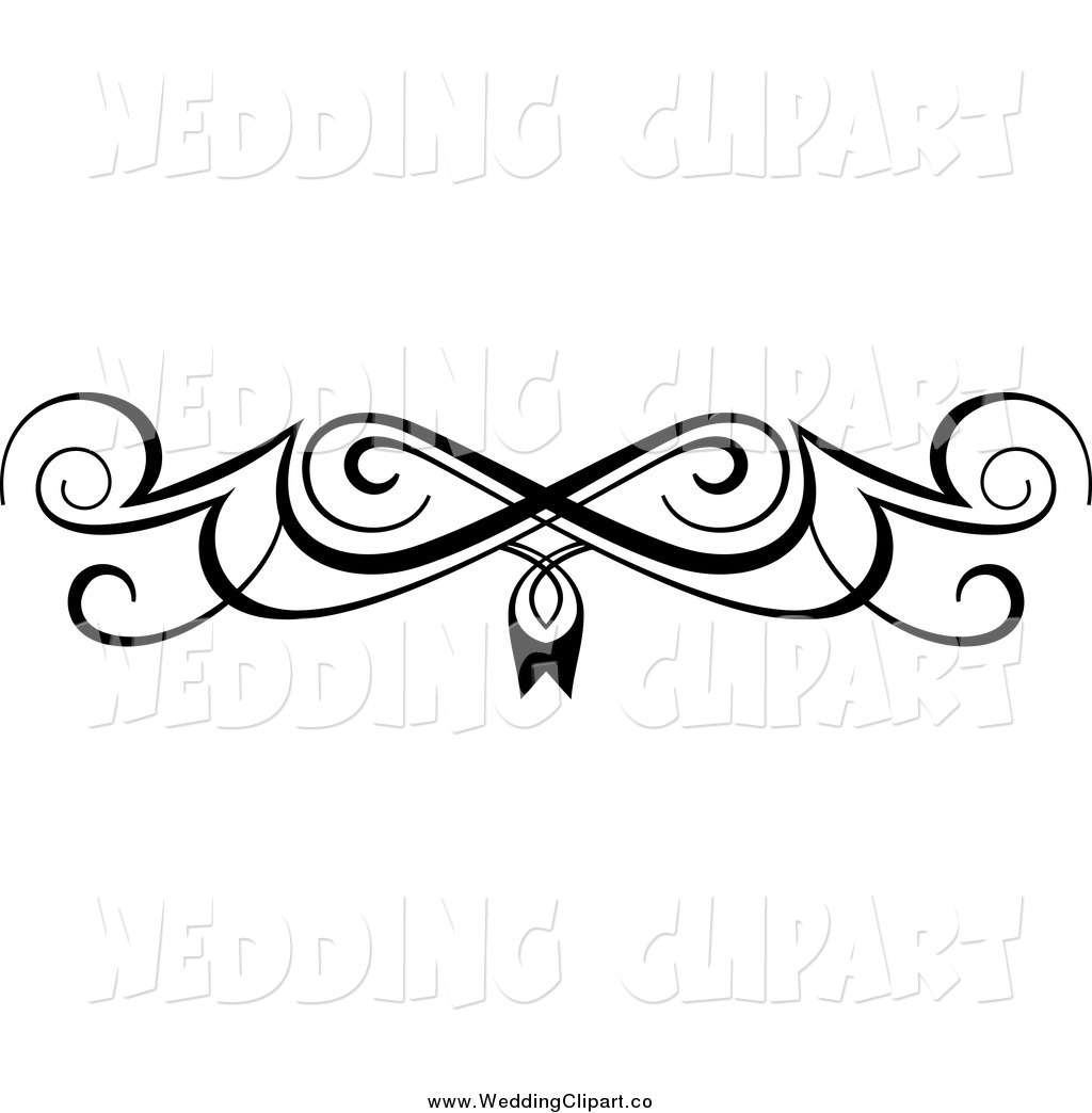 Black and White Swirl Border